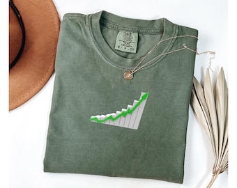 Custom Stock Market Chart T-Shirt: Investor Apparel, Crypto Trader Gift