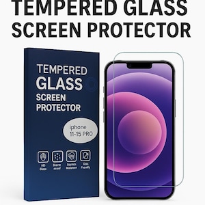 iPhone-screenprotector: HD-gehard glas, krasbestendig, case-vriendelijk