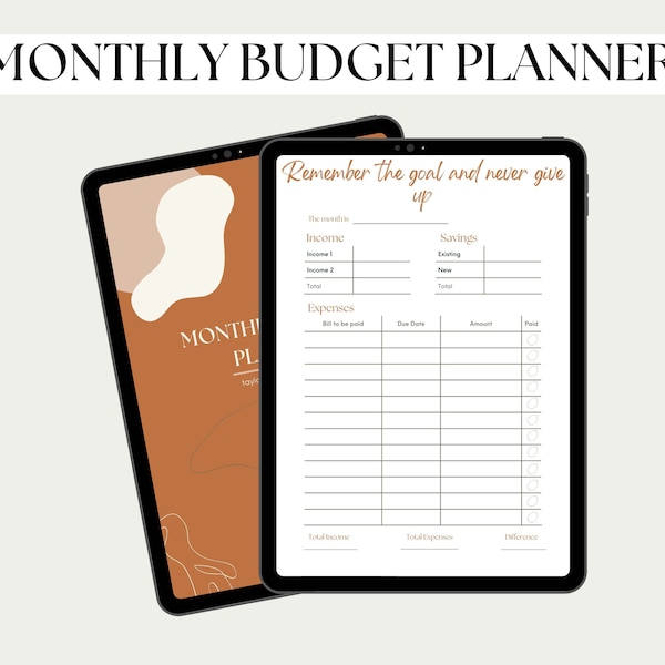Budget Planner Etsy