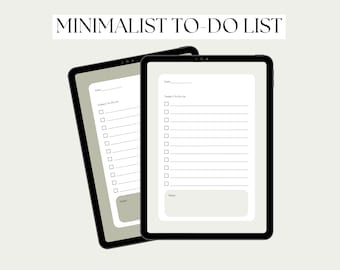 Minimalist To-Do List Digital Planning