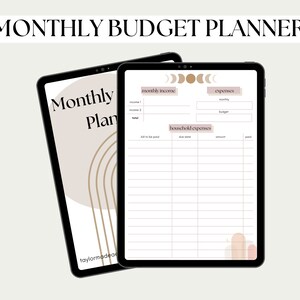Monatlicher Budgetplaner | GoodNotes und Notability