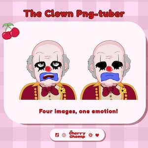 DbD Clown PNG-Tuber: Kawaii Chibi Gaming Streamer (Digital Download)