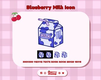 Blueberry-melkpak Icon twitch-streamingitems