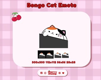 Geanimeerde bongo Fat Calico Cat Emote - FF14 (GIF en APNG) (digitale download)