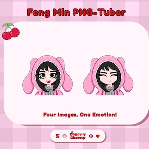 Bunny Feng Min PNG Tuber - DbD streaming vtuber - kawaii survivors twitch youtube kick streaming