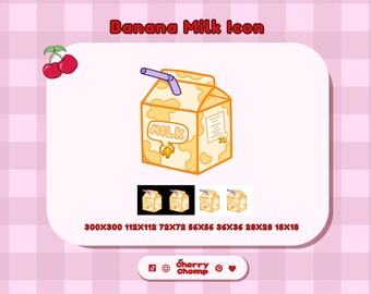 Bananenmelkpak Icon twitch streaming-items