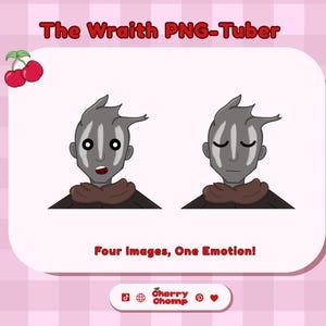 Espectro lindo PNG-Tuber: Recurso de transmisión de terror (descarga digital)