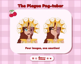 DbD Plague PNG-Tuber – Kawaii Gaming Stream reactieve afbeeldingen (digitale download)