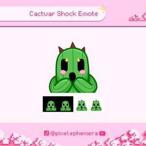 Cactuar emote - final fantasy emote - P2U streaming - discord emotes