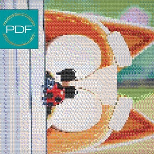 Bingo Bug on the Wall Digital Download Cross Stitch Pattern from Bluey