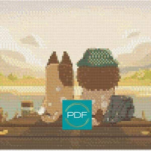 Just Yesterday PDF Cross Stitch Pattern from Bluey