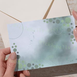 Pickleball  Card- Green | Digital Download | Printable Cards in 3 Sizes | Fun Sports-Themed Cards | DIY Print at Home or Send to Print