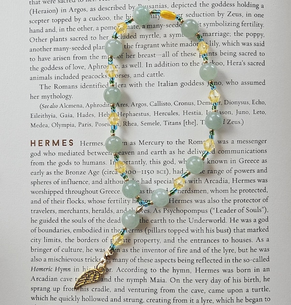 Small Hermes Prayer Beads - Green Aventurine