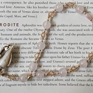 Small Aphrodite Prayer Beads - Rose Quartz