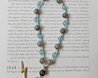 Small Zeus Prayer Beads - Labradorite and Tiger Eye