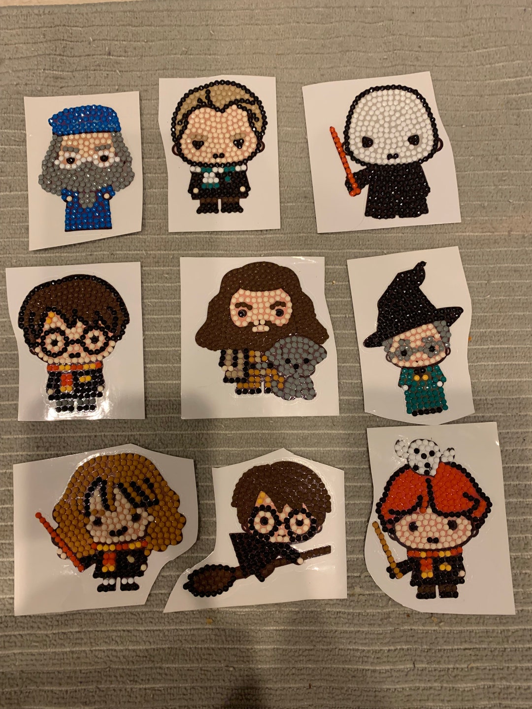Finished Diamond Painting Harry Potter Stickers Etsy