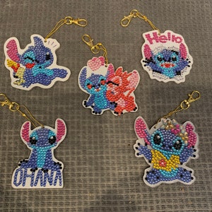 Finished Diamond Paining - Stitch Keychains or Ornaments