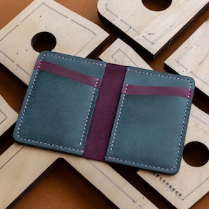 Leather Wallet Die Cutting Knife - Special Steel Die for Press Machine - Leather Metal Punching Dies -Leather Craft Steel Cutting Tools