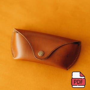 Leder Brillenetui Muster / Brillenetui Vorlage / Muster PDF für Brillenetui / Brillenetui / A4 + Letter Format