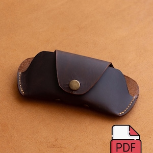 Leather Glasses Case Pattern / Glasses Case Template / Pattern PDF for Glasses Case / Eye Glasses Case / A4 + Letter Format