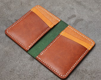 Cartera de cuero / Tarjetero de cuero / Cartera de cuero fina / Cartera minimalista