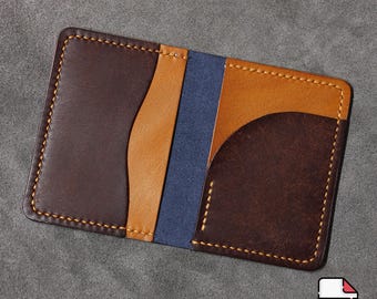 Leather Slim Wallet Pattern: Cardholder Template (PDF)