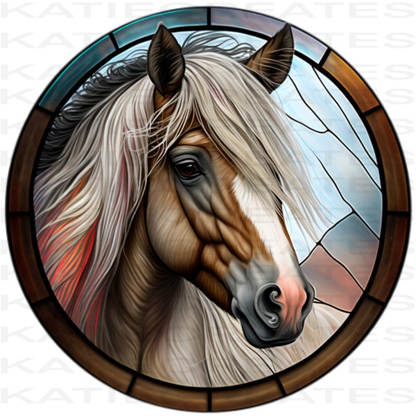 Stained Glass Horse - Etsy