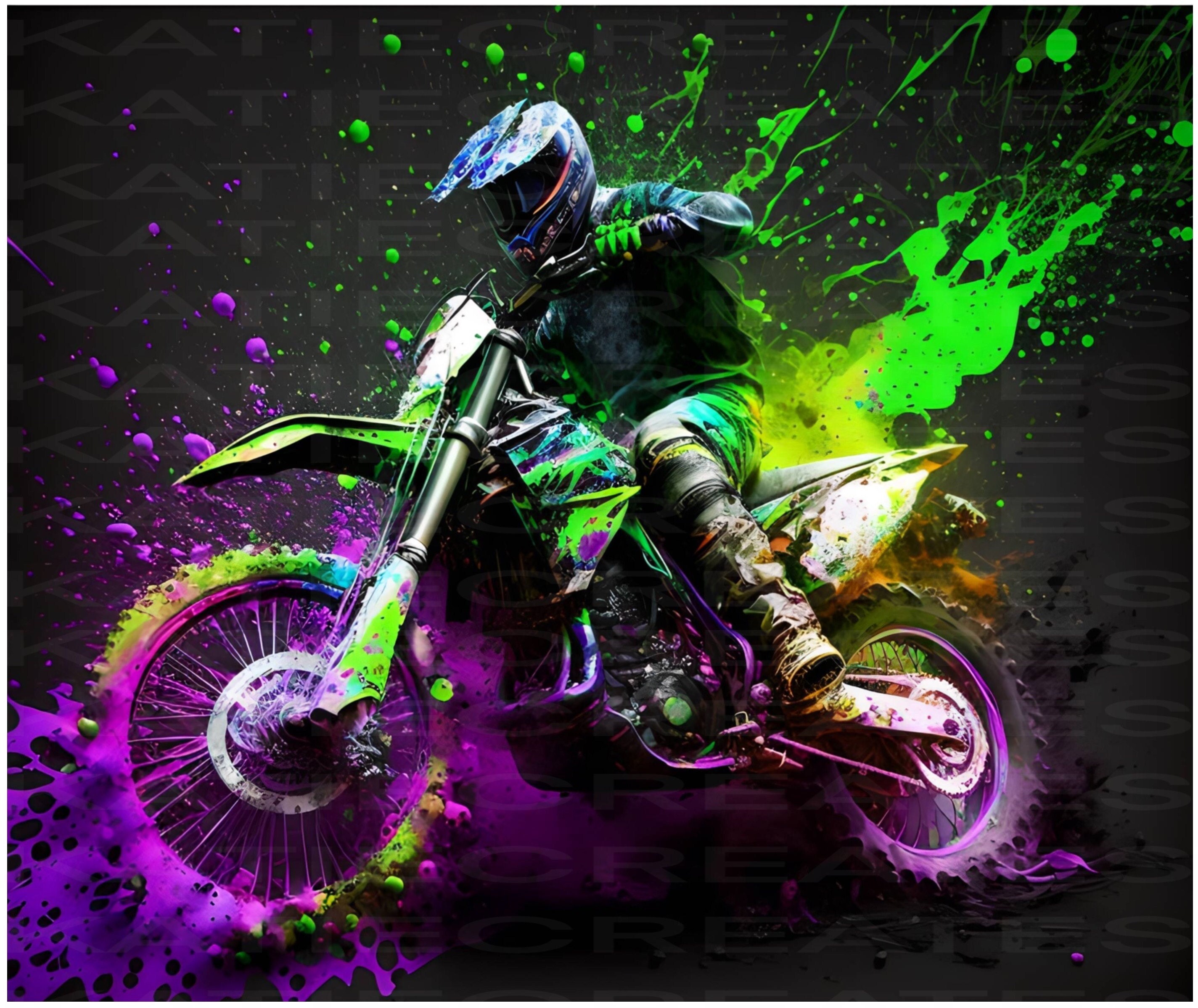 Kawasaki Dirt Bike Monster Energy Wallpaper