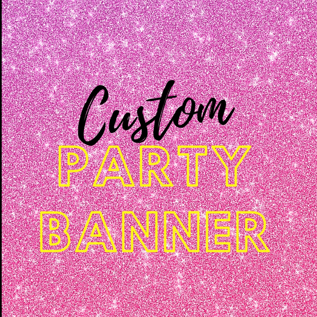 Custom Party Banner - Etsy