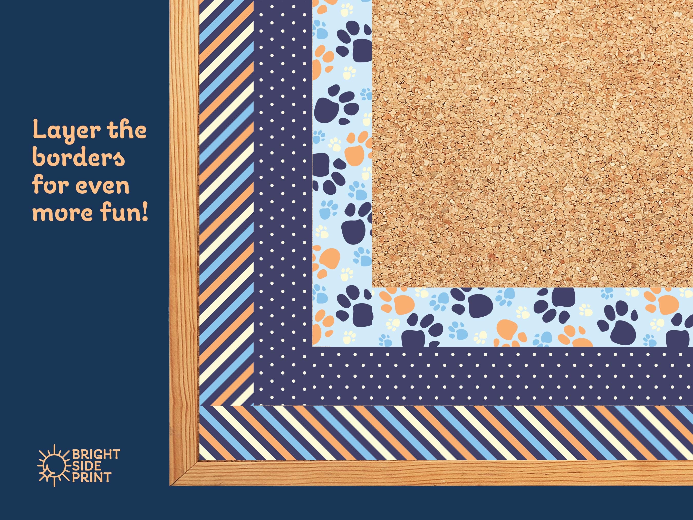 Bluey Bulletin Board Border, Bulletin Board Border, Paw Print Bulletin