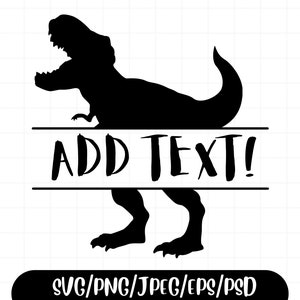 T-Rex Monogramm SVG | T-Rex Silhouette SVG | Dinosaurier Monogramm SVG | Digitaler Download | T-Rex Clipart | Digitale Datei |