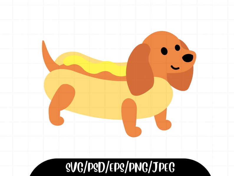 Wiener Dog Digital Download Hot Dog Svg Wiener Dog Svg - Etsy