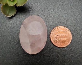 Big Rose Quartz Cabochon | Pink Stone Cabochon | DIY Rose Quartz For Making Jewelry | Free Shipping From USA | Rose Quartz | Stock # RQ05