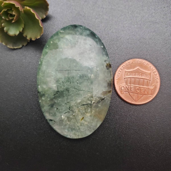 Prehnite Cabochon | Big Prehnite Gemstone For Making Jewelry | Healing Stone | Free Shipping From USA | Prehnite Crystal | Stock # PREH06