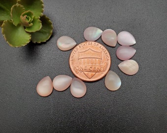 10 pezzi Cabochon ovali calibrati in madreperla rosa 7 x 9 mm / Cabochon in conchiglia rosa / Spedizione gratuita dagli USA / Cabochon in conchiglia rosa / Codice articolo: PMOP11