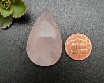 Big Rose Quartz Cabochon | Pink Stone Cabochon | DIY Rose Quartz For Making Jewelry | Free Shipping From USA | Rose Quartz | Stock # RQ06