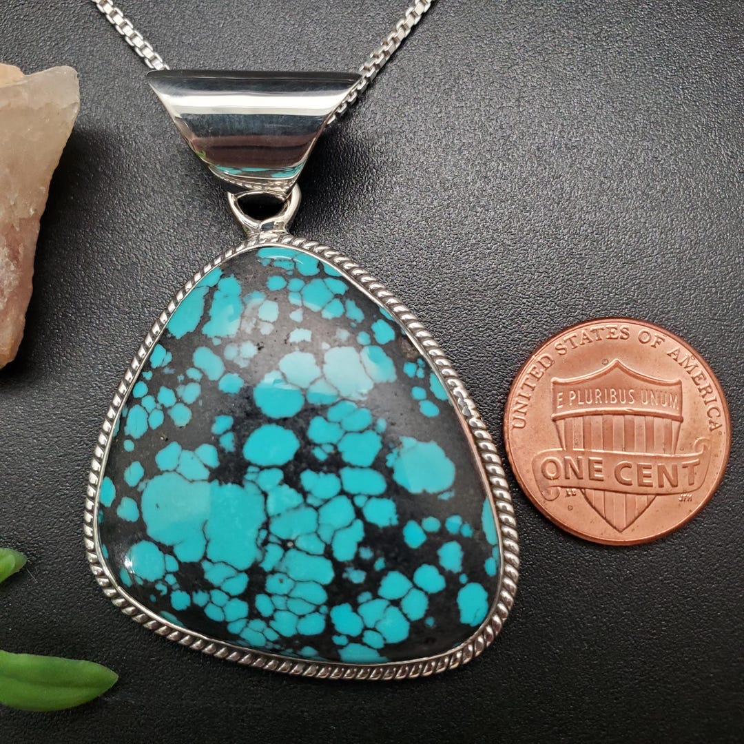 TCM #008 | Unique Turquoise Necklace Pendant Options With Silver Chain ...
