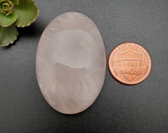 Big Rose Quartz Cabochon | Pink Stone Cabochon | DIY Rose Quartz For Making Jewelry | Free Shipping From USA | Rose Quartz | Stock # RQ02