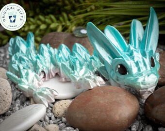 3D Printed Baby Easter Dragon - Fully articulated Flexi - Makes a great sensory fidget toy - Perfect gift for kids and adults