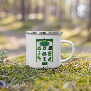 Herramientas DM: Taza esmaltada de bebida / Regalos DND / Dragones y mazmorras / D&D / Regalos Dungeon Master