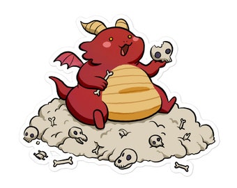 Chonky Themberchaud: Die Cut Stickers | DND Gifts | Dungeons and Dragons | D&D | Honor Among Thieves | Dragons | Dragon | Bones | Cute