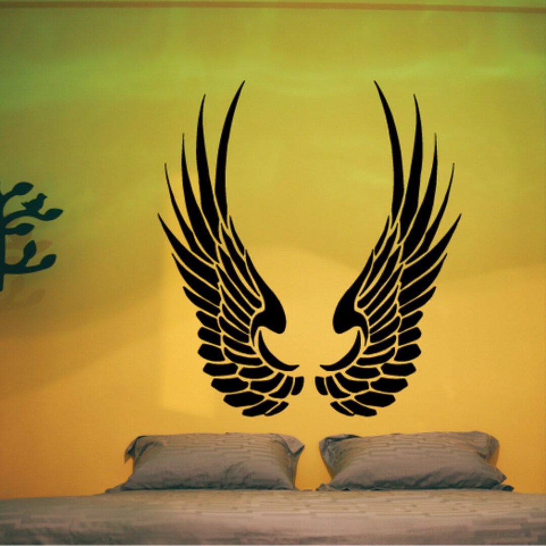 Feather Wings Decal Angel Decal Wings Sticker Wings Decal Etsy Australia