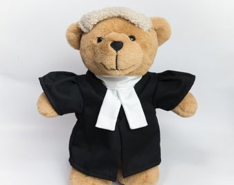 Lawyer Bear Gift, Lawyer Gift, Teddy Bear, Law Student Gift, Law School Graduation Gift, Law Degree, Attorney, Bar Exam, Law Bar Pass Gift