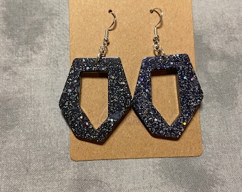 Hidden Nebulae Earrings- Geometric