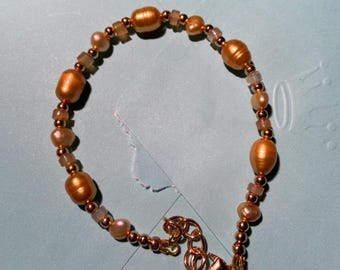 Gold Freshwater Pearl Bracelet