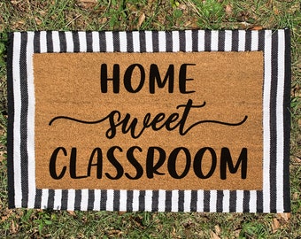 Home Sweet Classroom Doormat // Classroom Welcome Mat // Classroom Decor // Back to School Teacher Gift // Teacher Thank You Gift