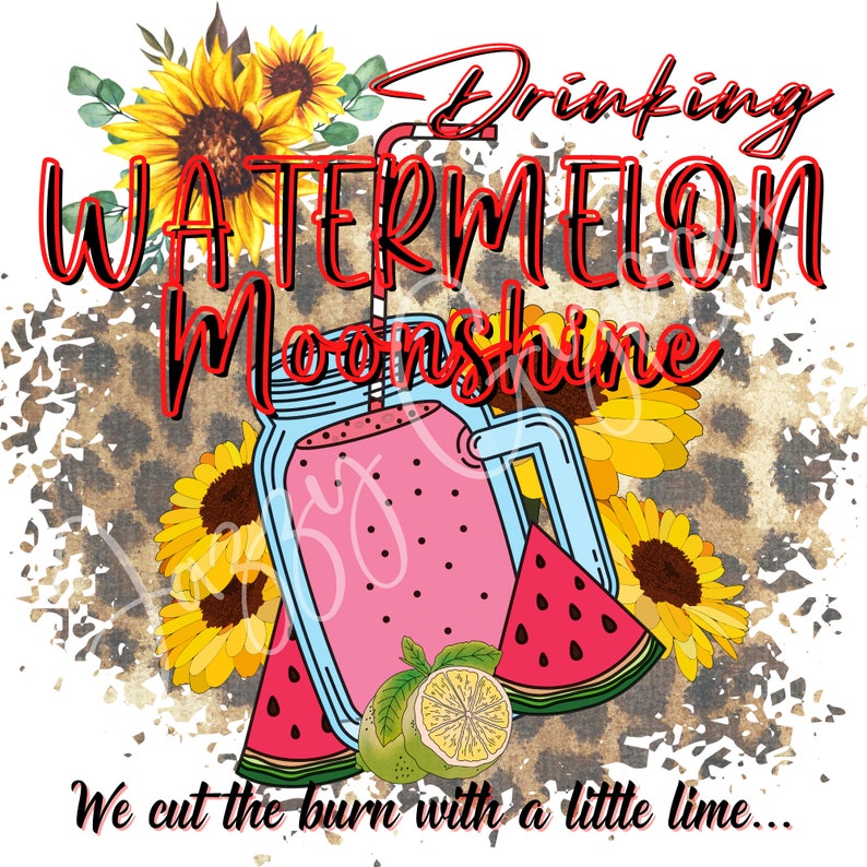 Drinking Watermelon Moonshine PNG Digital Files Lainey Wilson Etsy