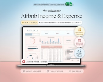Airbnb Template Income and Expense Spreadsheet Airbnb Host Template Vacation Rental Property Management Vrbo Airbnb Bundle Profit and Loss