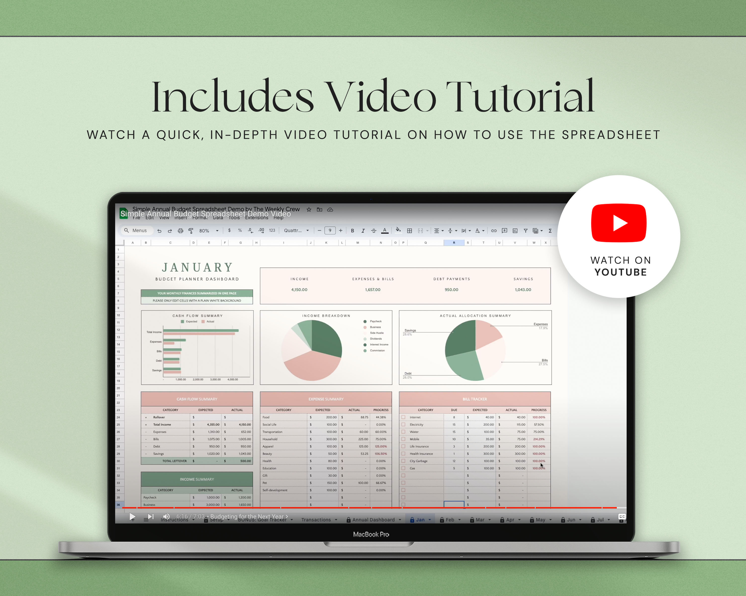 Annual Budget Spreadsheet Google Sheets Budget Planner Excel Monthly ...