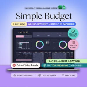 Budget Planner Excel Google Sheets Budget Spreadsheet Monthly Paycheck Budget Tracker Weekly Expense Budgeting Finance Spreadsheet Dark Mode